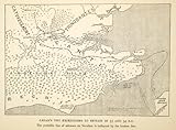1915 Print Map Julius Caesar Gallic Wars Roman Empire Military Invasion Britain - Original Halftone Print