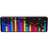 Audio Spectrum Analyzer, 384 LED 1624RGB Colorful LED Music Spectrum Electronic Clock Voice Controlled Rhythm Light Digital G