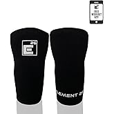 Element 26 Agility Knee Compression Sleeve - 1 Pair (3mm) Compression Knee Sleeve - Knee Support for Working Out - Running & Weight Lifting Knee Sleeves | For Men & Women (Medium, Black)