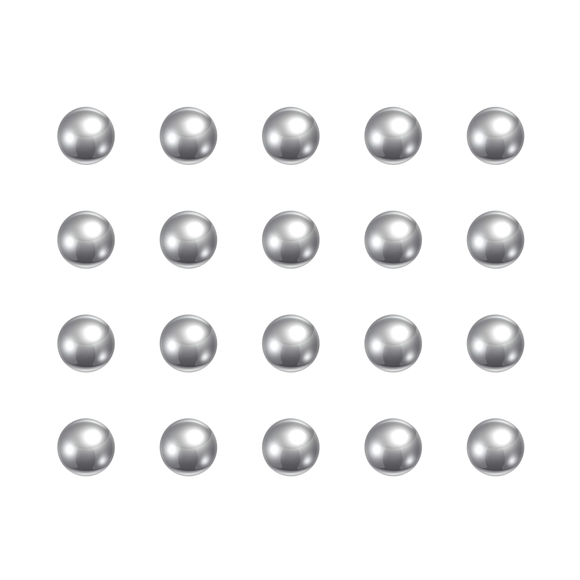 sourcing map 100pcs 5mm 440C Stainless Steel Bearing Balls G25 Precision