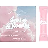 Instant Hydration Electrolytes Powder Packets - Cotton Candy Drink Mix - Zero Sugar - Keto, Vegan, Gluten-Free, Non-GMO - Boost Recovery, Brain Health, Muscle & Tissue Support- 30 Sticks