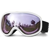 SPOSUNE Ski Goggles Over Glasses with Dual lens, Anti-fog Anti-UV Snow Goggle for Men Women Youth Skiing Snowmobile