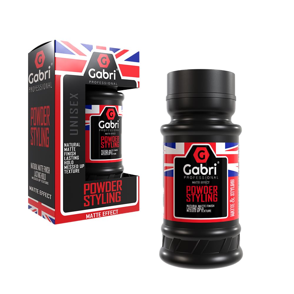 Gabri Texture Powder 21g, Hair Styling Powder, Hair Powder Men, Natural Matte Finish & Maximum Control, Invisible Hold Texturizing Dust (Matte Effect, 21 g (Pack of 1))