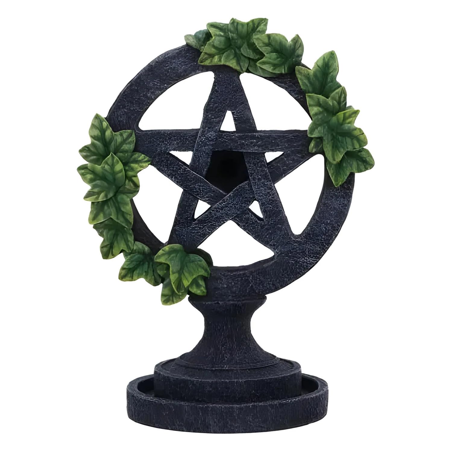 Nemesis Now Aged Pentagram Backflow Incense Burner, Grey, 19cm