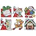 Tobin Santa's Workshop Ornaments Counted Cross Stitch Kit, 3 by 4-Inch, 14 Count, Set of 6 DW1692
