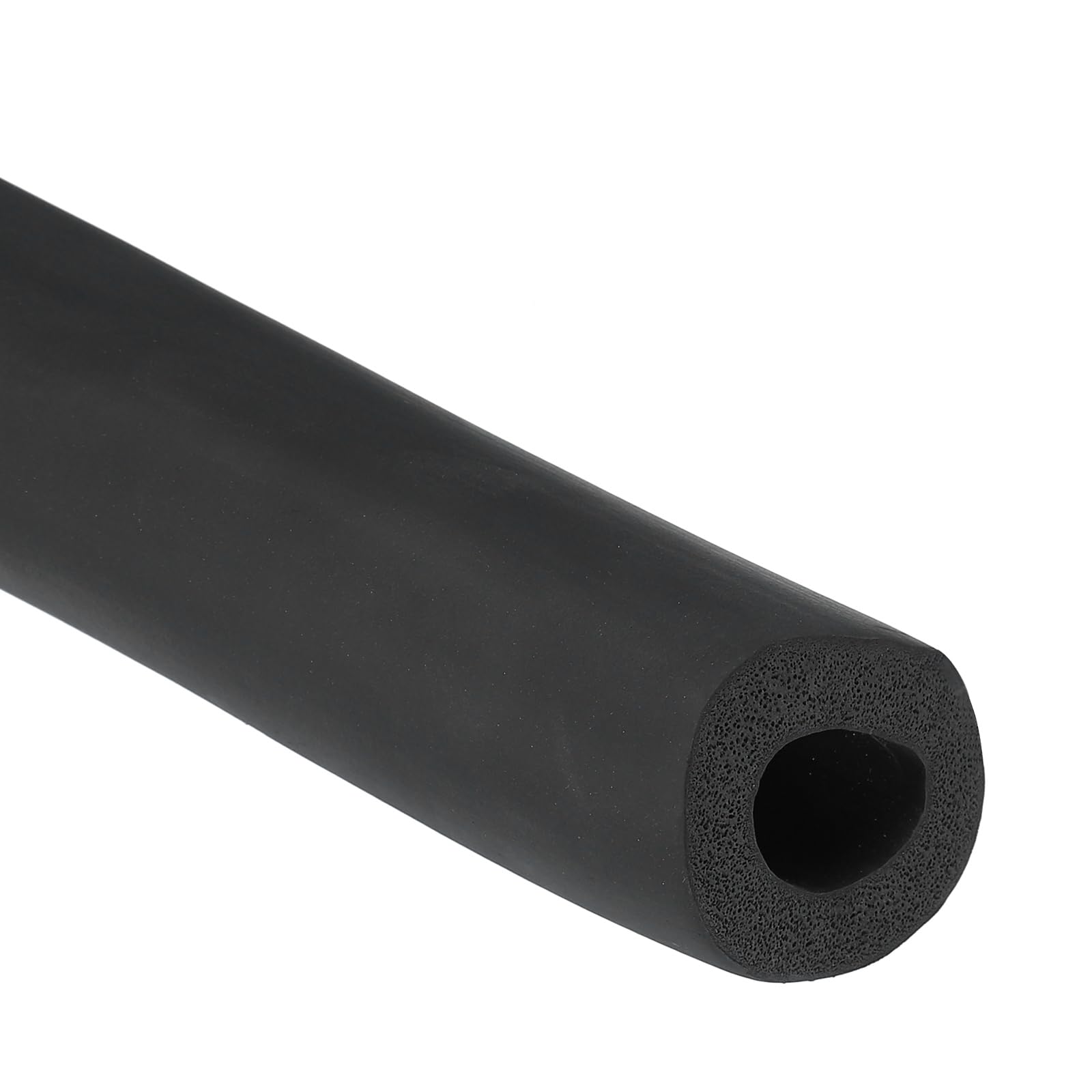 PATIKIL 25mm ID x 45mm OD x 1m Long Pipe Insulation Foam Tube, Pipe Cover Wrap Roll EPDM Bar Tubing for Handle Grip Guitar Stand AC Units, Exercise Machine Handle, Black