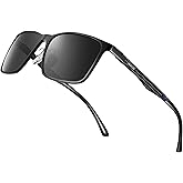 BIRCEN Polarized Mens Sunglasses for Driving: UV Protection Al-Mg Metal Sunglasses Lightweight Shades for Fishing Travel Golf