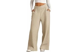 Ikevan Girls Oversized Wide Leg Sweatpants Drawstring Kids Baggy Straight Leg Track Pants Casual Plain Pockets