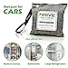 DRIVE Natural Car Air Freshener (Gray) - Best Auto Purifier is Certified Moso Bamboo Activated Charcoal 220g - Unscented Deodorizer, Drying Bag Removes Allergens & Moisture - Prevents Bacteria, Mildew