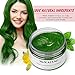 Washable Temporary Hair Color Creme, Natural Hairstyle Color Pomade, Instant Hair Wax Dye Styling Cream Mud, Hair Pomades for Party, Cosplay, Nightclub, Masquerade, Halloween (Green)