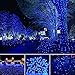 Qedertek Solar Halloween String Light,33ft 100 LED 8 Modes Light Sensor Control Waterproof Decorative Ambiance Light For Patio,Lawn, Garden, Fence, Balcony, Party, Holiday, Christmas Decorations(Blue)