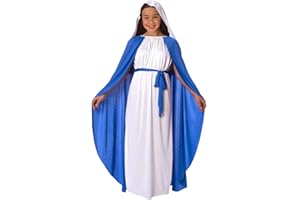 Morph Virgin Mary Costume for Kids, Mary Costume for Girls, Nativity Costumes for Kids, Christmas Costumes for Girls