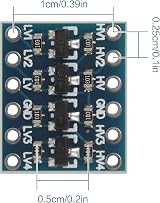 Haisheng 15x 3.3V to 5V 4-Channel Bi-Directional Logic Level Converter Module view 6