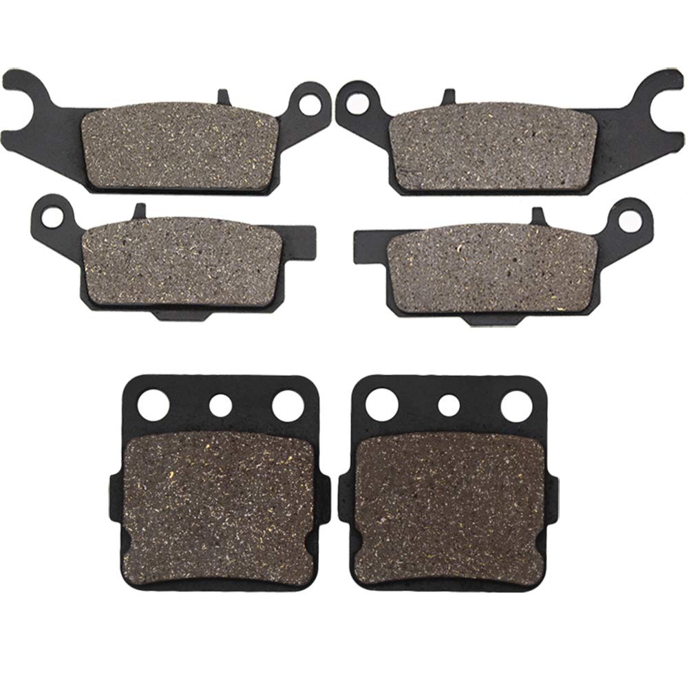 Cyleto Front and Rear Brake Pads for YAMAHA YFM250 YFM 250 Raptor 250 2008 2009 2010 2011 2012 2013
