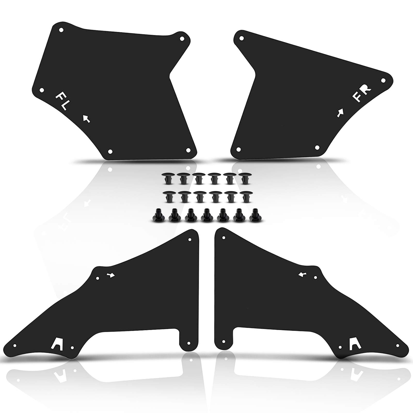 Photo 1 of Set of 4 Splash Shield Fender Inner Liners Mud Flaps Replacement for Toyota Land Cruiser Prado 2003-2019 Toyota 4Runner 2003-2009 FJ Cruiser 2007-2014 Lexus GX470 2003-2009 GX460 2010-2019