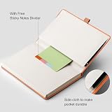 Rettacy Notebook A5 Lined Hardback 2 Pack 376 Pages 100gsm 8 Perforated Sheets view 5