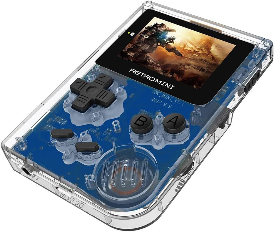 Basde LDK Game Handheld Gaming Console, Handheld Game Console 3 Inch 36 Games Retro FC Game Player Classic Game Console, Home Travel Portable Gaming System Childrens Tiny (Clear)
