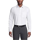 Van Heusen Mens Dress Shirt Regular Fit Poplin Solid
