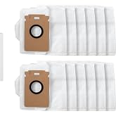 roborock 12 Packs Disposable Dust Bags for H60 Hub Ultra and H60 Hub Pro Cordless Vacuum Cleaner with Auto-Empty Dock, Stick Vacuum Cleaner for Home and Pet Hair, Anti-Tangle Brush, LED Dust Detection