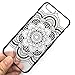 iPhone 6 Case, LUOLNH Henna Full Mandala Floral Dream Catcher Matte Hard Clear Case Cover for Apple iPhone 6 4.7 inch Screen(Black)