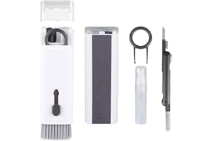 IFTHFOUR 7-in-1 Electronic Cleaner Kit,Keyboard Cleaner,Laptop Cleaner Kit for Monitor, Cell Phone, Bluetooth,Headset, Lego, Airpods, Laptop Camera Lens (Black)