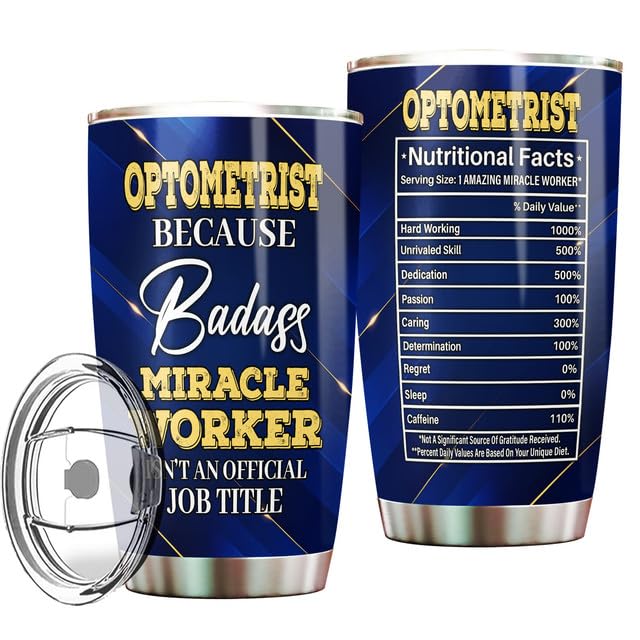 MONIZILUCKY Optometrist Tumbler Stainless Steel
