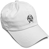 Custom Soft Baseball Hat Embroidered Dad Hat Weimaraner Dog Face Embroidery Men & Ladies Baseball Cap