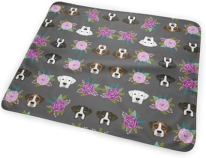 Malsjk8 Boxer Protector De Colchon Para Bebes Diseno De Cabezas De Perro Color Gris Amazon Es Hogar