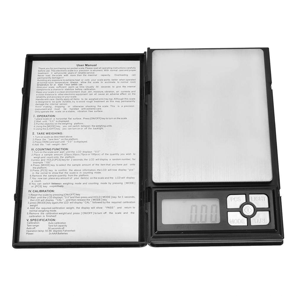 LCD Digital Weight Scale Scientific Scale Multifunctional Compact Lab Scales Electronic Scales Calibrated for Weighing Precious Gems Jewelry Laboratory Scale