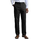 GBOY STUDIO Men’s Straight-Fit Business Casual Dress Pants with Expandable Waistband, Wrinkle-Free Stretch Slacks