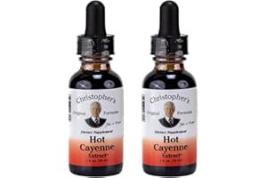 Christopher's Original Formulas Hot Cayenne Extract, 1 fl oz - Natural Herbal Supplement - Pack of 2