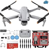 DJI Air 2s - Drone Quadcopter UAV with with 3-Axis Gimbal Camera, 5.4K Video, HardCase, 128gb SD Card, Landing pad Kit with M