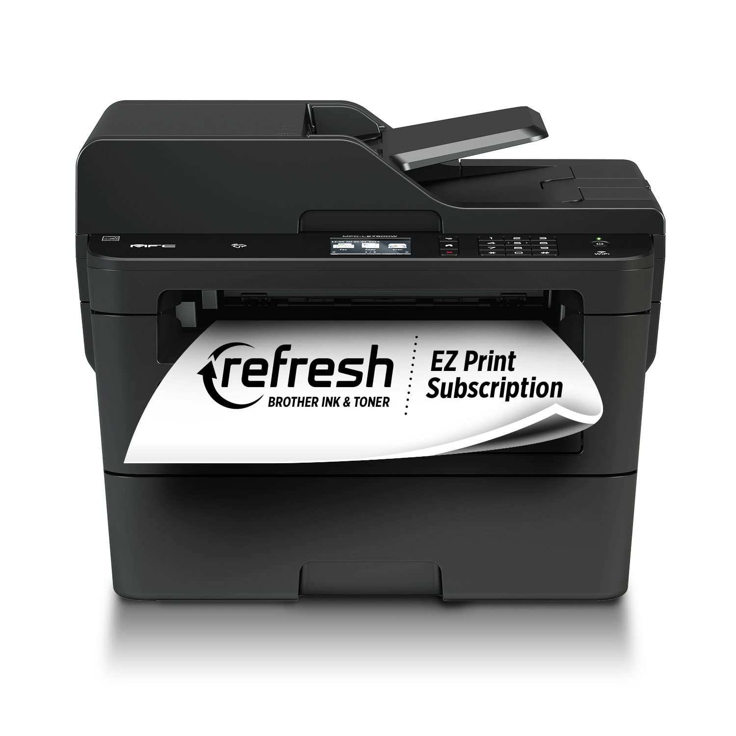 Brother Compact Monochrome Laser All-in-One Multi-Function Printer, MFCL2750DWXL, Up to Two Years of Printing Included, Refresh Subscription and Amazon Dash Replenishment Ready,Black