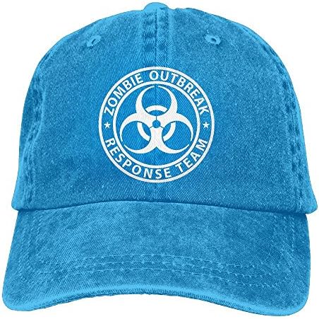 Zombie Outbreak Response Team Retro Washed Dyed Cotton Adjustable Denim Cowboy Cap