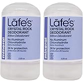Lafe's Natural Deodorant | Unscented Crystal Mineral Rock Natural Deodorant | 2.25 Ounce | 2 Pack