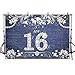 MEHOFOTO Sweet 16 Denim and Diamonds Themed Girl Happy Birthday Party Decorations Photo Studio Backgrounds Party Banner Backdrops for Photography 7x5ft