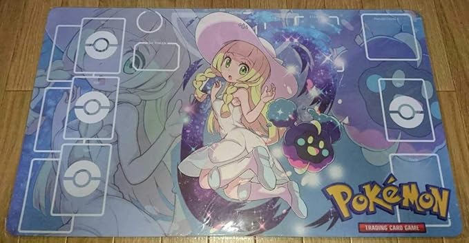 Amazon 新品 ポケモン ポケットモンスター プレイマット カスタムラバーマット リーリエ アニメ 萌えグッズ 通販