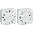 Amazon.com: Square 60 Minute Mechanical Kitchen Timer, Easy to Use ...