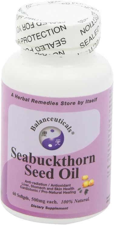 Balanceuticals seabuckthorn seed Oil - 500mg - 60 Soft Gel (674756980413)