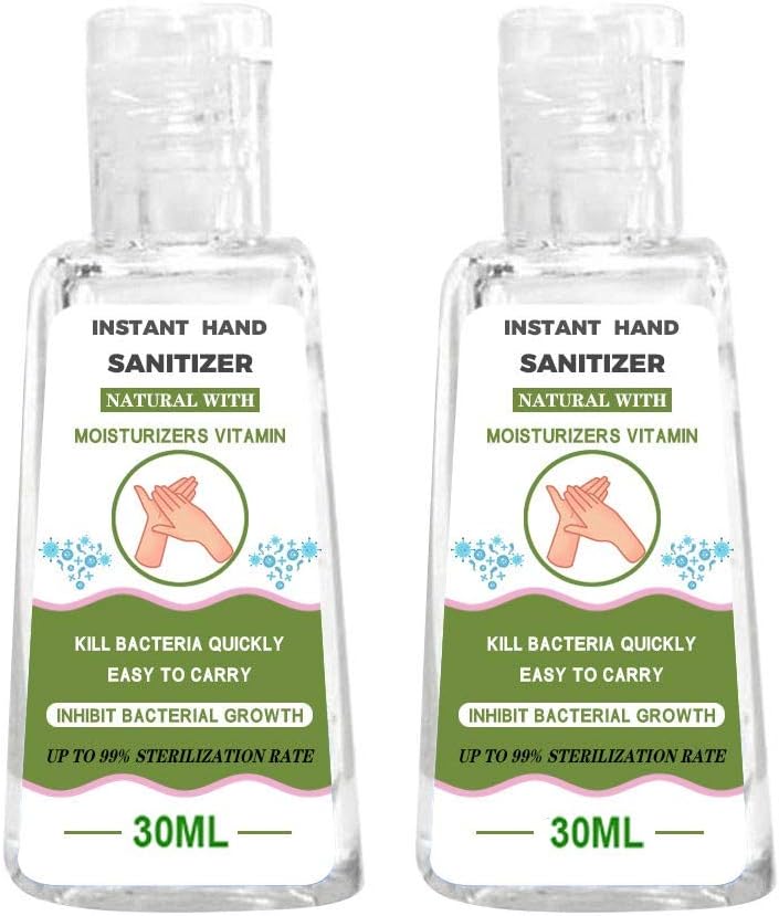 Newqinx Liquid Hand Sanitizer,Moisturizing Disposable Friendly Hand Soap,Rinse-Free Cleanser Gel Effective 99.99% at Kitchen/Bathroom, Portable for Office/School (1PCS, 30ML)