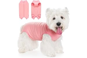 Coppthinktu Dog Surgery Suit Recovery Suit for Dogs After Surgery Female, Dog Onesie Suitical Neuter Puppy Spay Shirts, Post-Op Bodysuit Pajamas Anti Licking Abdominal Wounds Cone Alternative