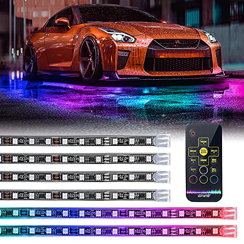 Xprite Car Underglow RGB Dancing Light Kit with Wireless Remote Control
