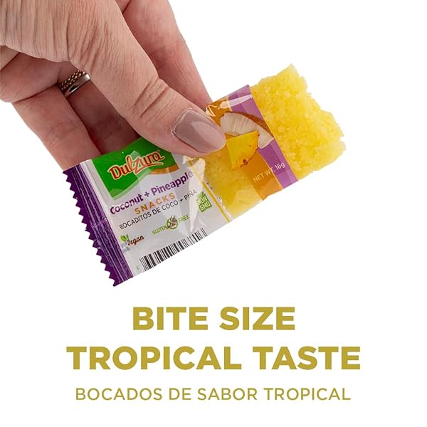 DULZURA BORINCANA TREATS – GRATED COCONUT INFUSED WITH PINEAPPLE FLAVORS – 3.4 OZ (PACK OF 1)