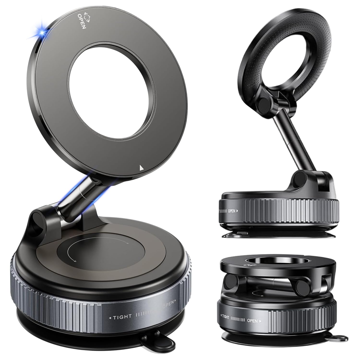 Photo 1 of 2026 Magnetic Phone Holder [96+LBS Super Grip Suction Cup & 2800GF Strongest Magnetic] 360° Vacuum Phone Mount for Car, Gym, Mirror & Smooth Surfaces/Car Phone Holder for iPhone 6-12 & Android.