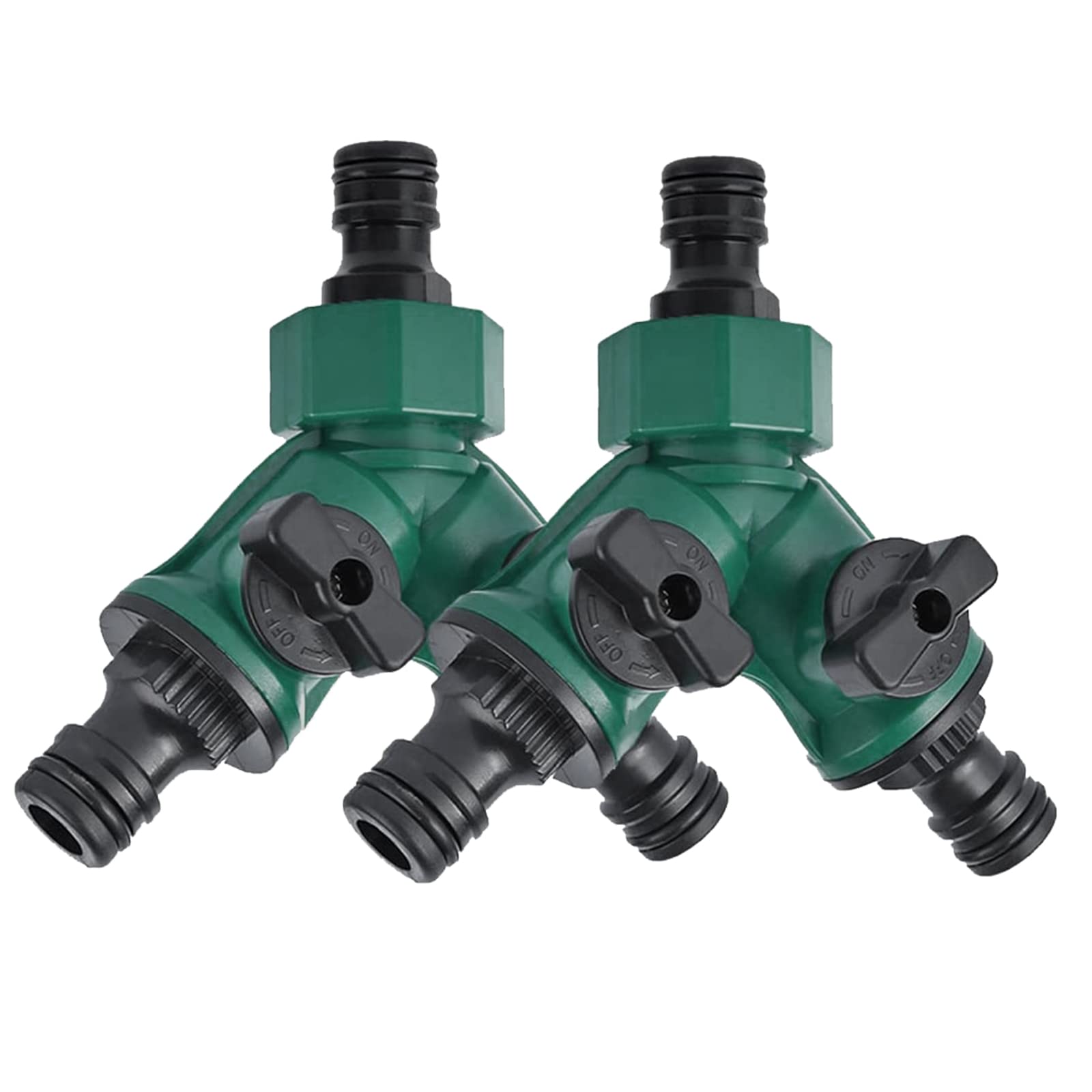 E-RFSEY Valve with Quick Connector Garden Hose 2-Way Shut-Off Valve Hose Connector Set Pipe Distributor Connection Garden Hose Water Distributor for Tap