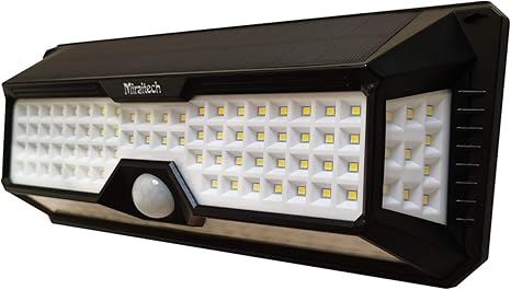 Amazon Miraitechソーラーライト 136led高輝度 四面発光 センサーライト 屋外 人感センサー 明暗センサー ガーデンライト 壁掛け照明 Ledライト 電池交換不要 照明 防犯 玄関 壁掛け ガーデン 停電緊急対策 防災ライト 1個 セキュリティ センサーライト