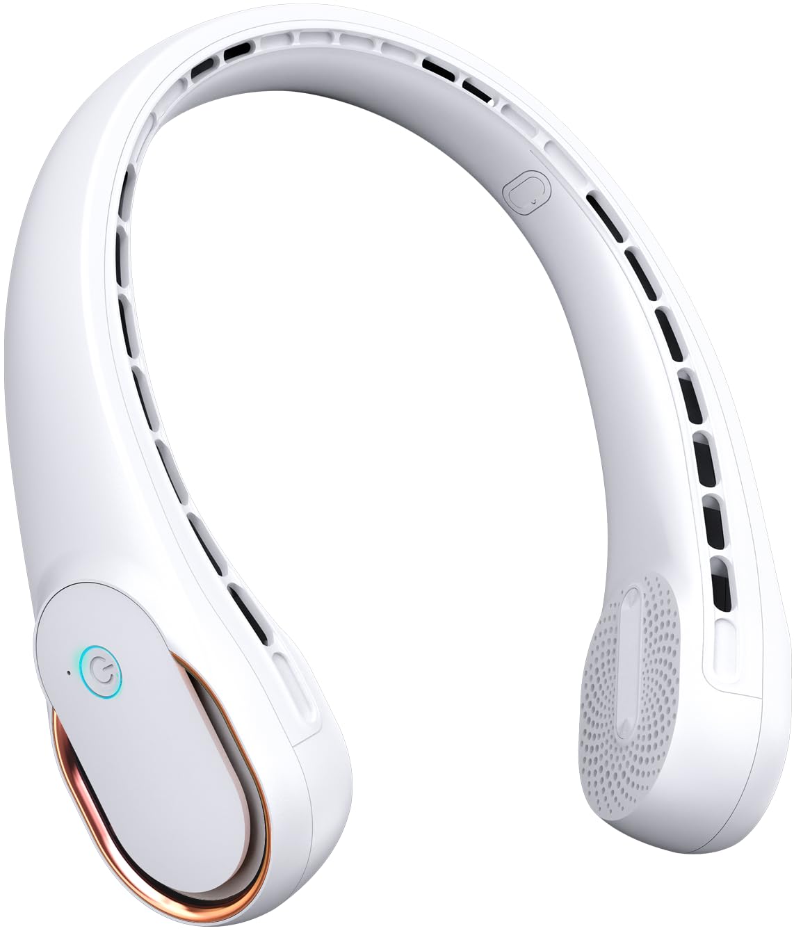 Photo 1 of FrSara Neck Fan, Portable Personal Fan Strong Wind, 4000mAh, Air Volume,360° Cooling, No Hair Twisting, Air Volume On 2 Sides, Non-Slip, Quick Charge, Long Use Time, Birthday Gift for Women, Dad, Men