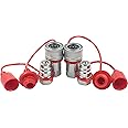 LSQ-S4-04 1/2" NPT Ag ISO 5675 Hydraulic Quick Connect Tractor Hydraulic Coupler, Agricultural Quick Disconnect Coupling, Ball Pioneer Style w/Red Dust Caps 2 Set