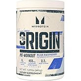 Myprotein Origin Pre-Workout Powder – Blue Raspberry, 30 Servings | 6g L-Citrulline Malate, 3.2g Beta-Alanine, 300mg of Caffeine | High-Performance Preworkout for Strength, Pump & Endurance