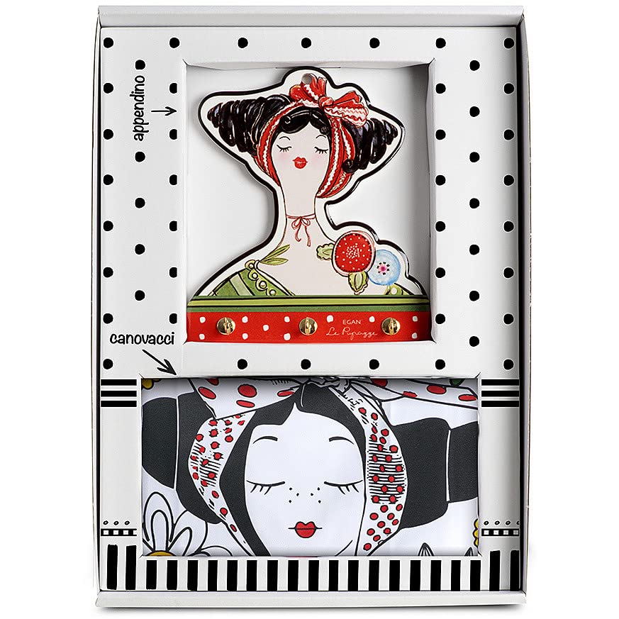 Set of Egandella Le Pupazze Collection. Item Made of 100% Cotton – Enamel Ceramic, Multicoloured. Reference is: 214033